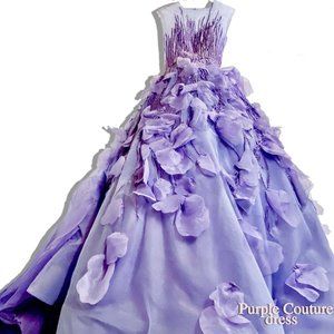 Purple Couture Ballgown